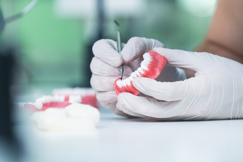 Over denture bottom example model